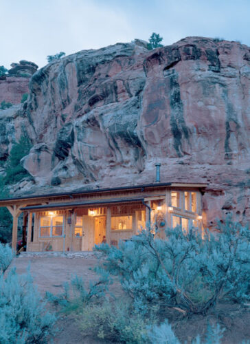 Canyon Culture: A House Built into a Rock Wall